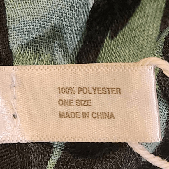 STYLINE Green and Black Animal Print Wrap NWT One Size (4525) - Picture 4 of 5